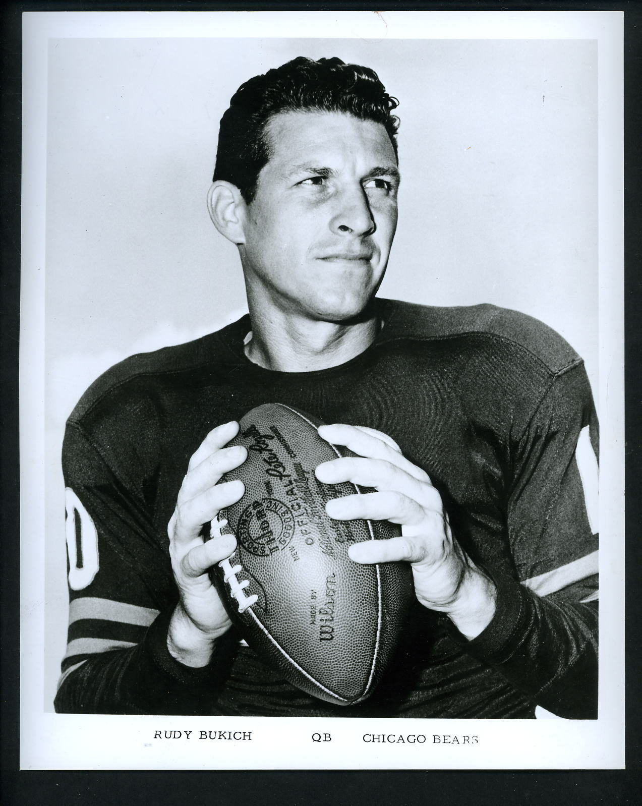 Rudy Bukich Chicago Bears Team Issued 1966 Press Photo Poster painting