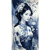 Ancienne fille-pleine ronde diamant peinture-40 * 70cm-dp grande taille