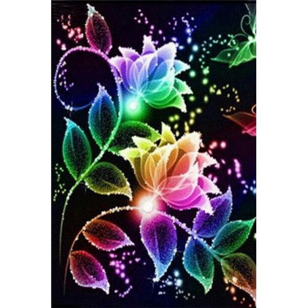 

30*40CM Round Drill Diamond Painting-Flower, 501 Original