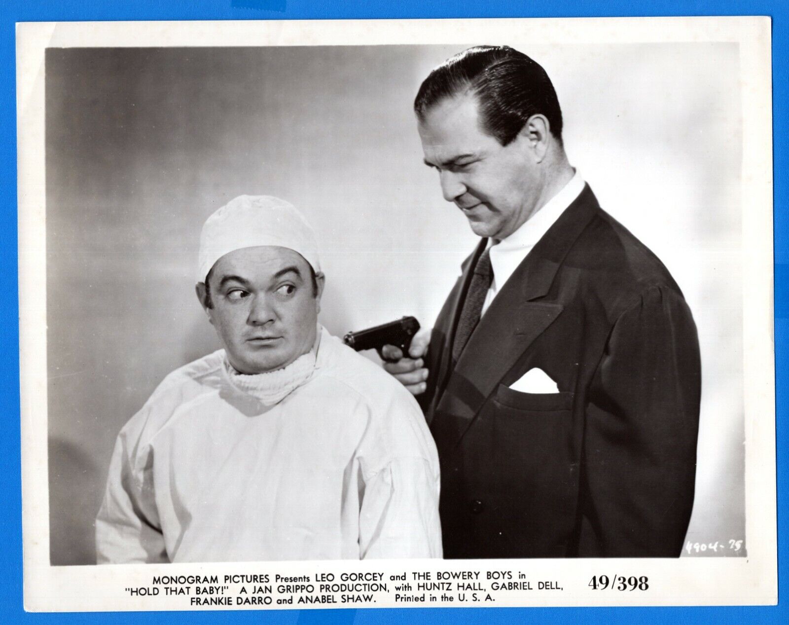 LEO GORCEY HUNTZ HALL GABRIEL DELL 8x10 Vintage Photo Poster painting HOLD THAT BABY Movie 1949