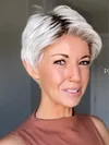 Short Ombre Blonde Pixie Cut Wigs