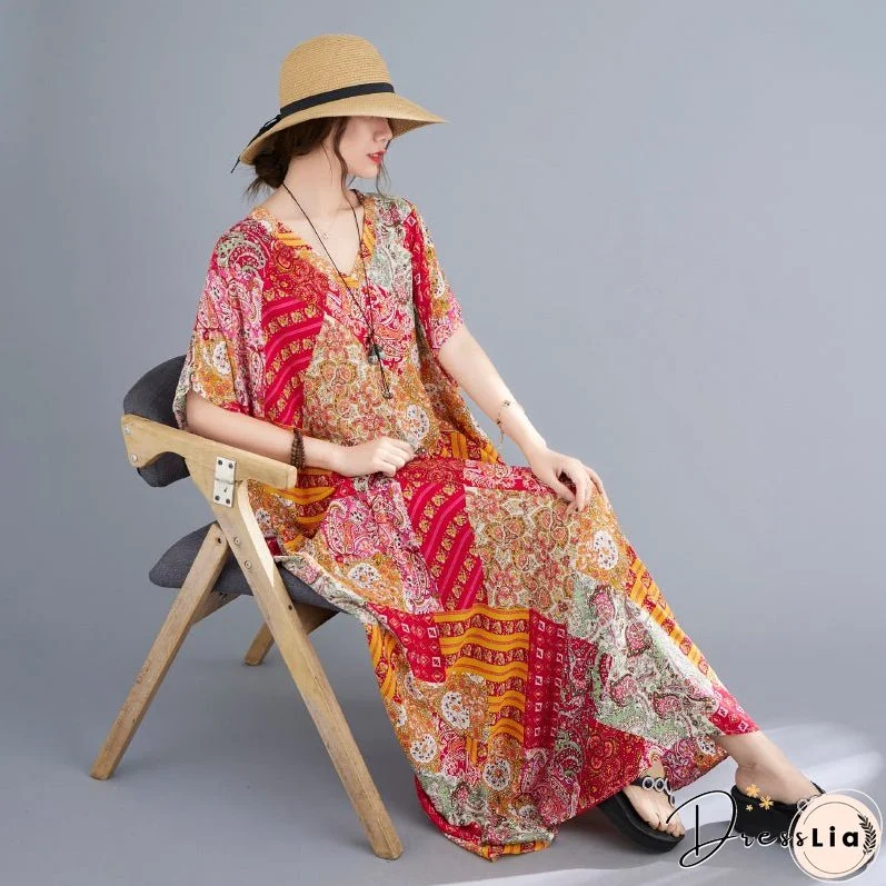 Women's Clothing In Large Sizes, Plump and Slim, with A Belly Covering Temperament Dress