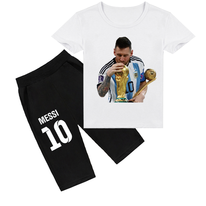 Mayoulove Messi Kids Short Set - Stylish Soccer Outfit for Boys  Girls, Perfect for Fans  Active Play-Mayoulove