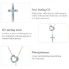  Love & Cross Pendant Necklace 925 Sterling Silver