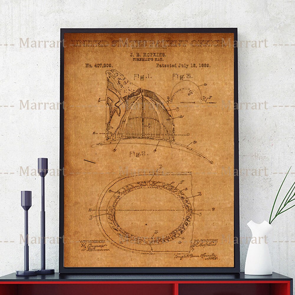 Retro Industrial Technology Design Chart Art Prints Canvas Painting Patent Poster And Prints Home Decoration Wall Art Prints