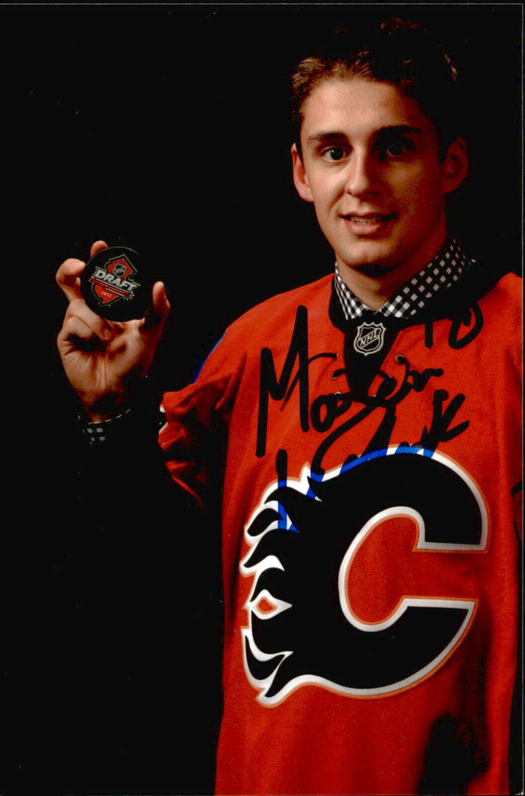 Morgan Klimchuk SIGNED autographed 4x6 Photo Poster painting CALGARY FLAMES #3