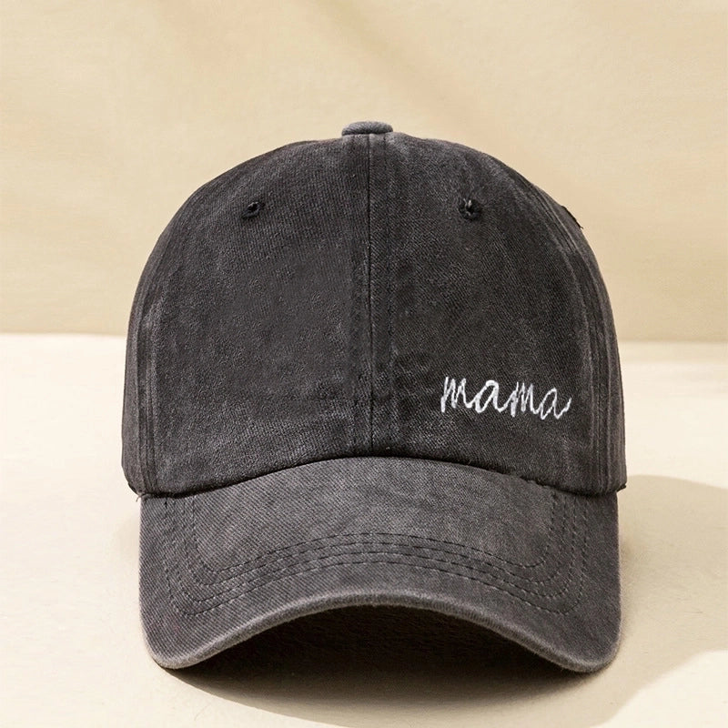 Unisex Basic Minimalist Letter Embroidery Curved Eaves Baseball Cap