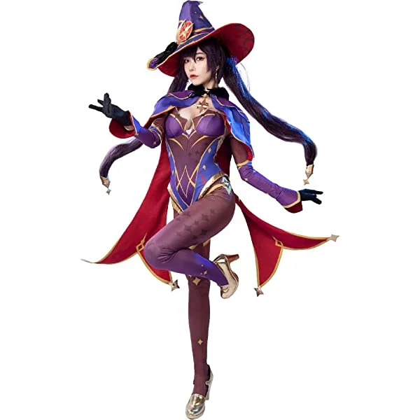 Game Genshin Impact Mona Cosplay Costume Halloween Suit