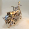 Creative stainless steel motorcycle DIY assembled model kit crafts exquisitely crafted motorcycle model gifts