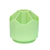 Functional 6 Grids Pens Stationery Spinning Organizer Large Capacity Student Table Storage Rotating Pencils Container
