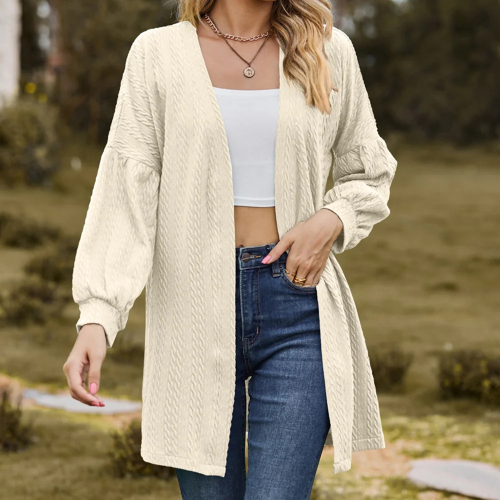 Smiledeer 2023 women's new autumn and winter knitted cardigan jacket