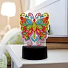 Butterfly DIY Diamond Painting LED Light Lamp Home Decor Craft Kit