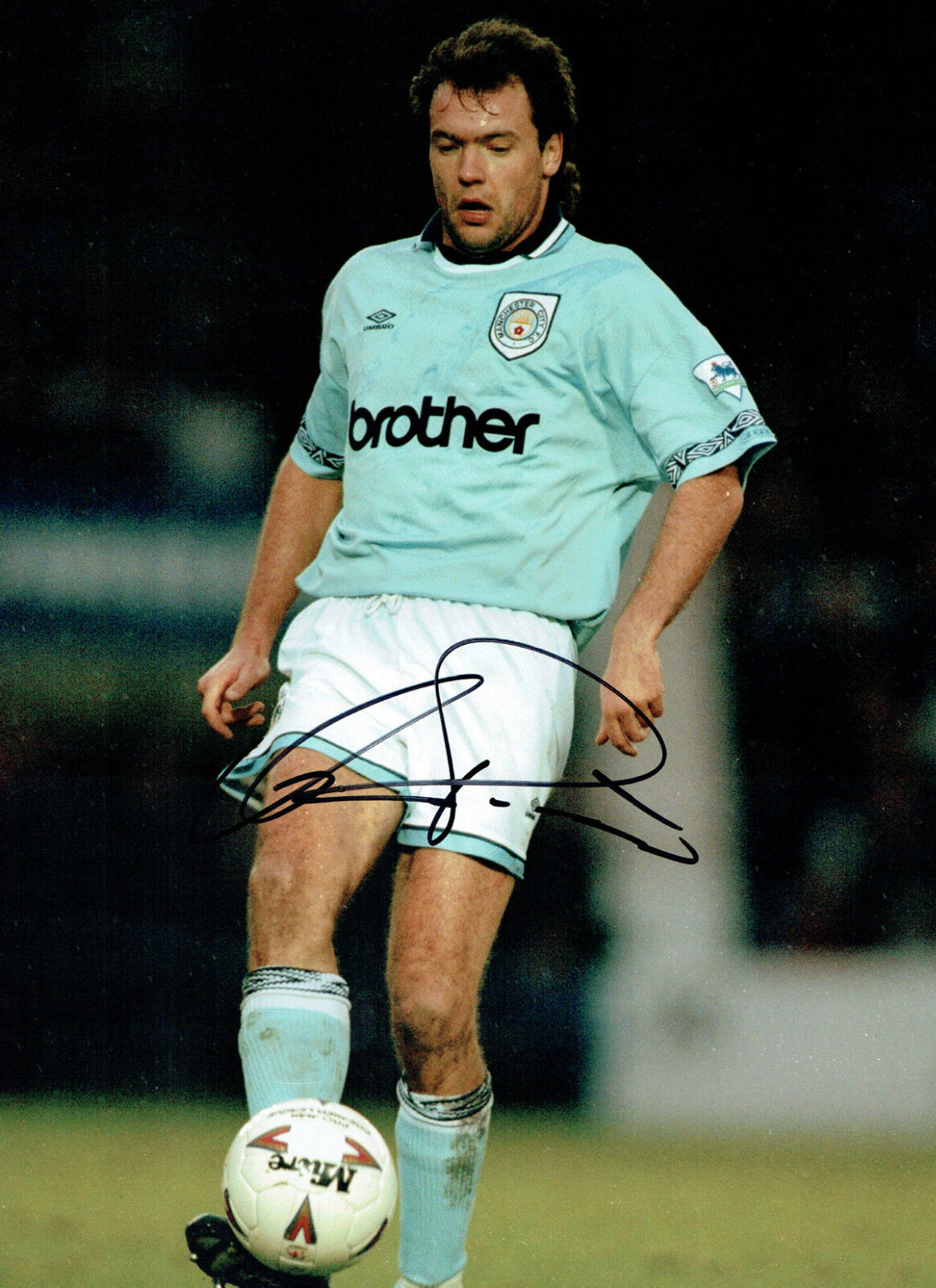 Uwe ROSLER Signed Autograph 16x12 Photo Poster painting AFTAL COA Manchester City Legend