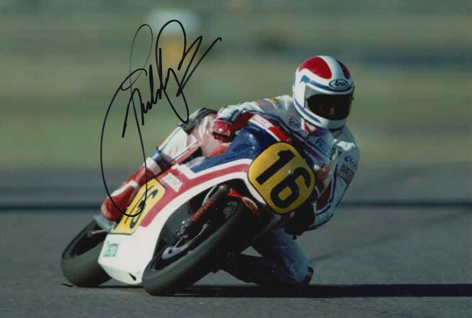 Freddie Spencer Hand Signed 12x8 Photo Poster painting - Honda MotoGP Autograph 3.