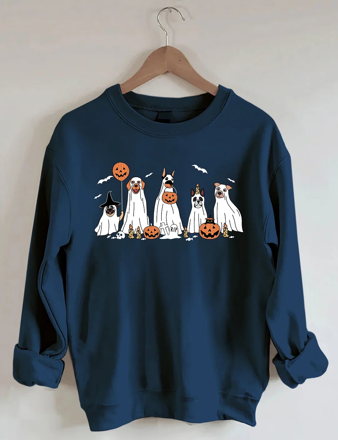 Halloween Ghost Dog Sweatshirt