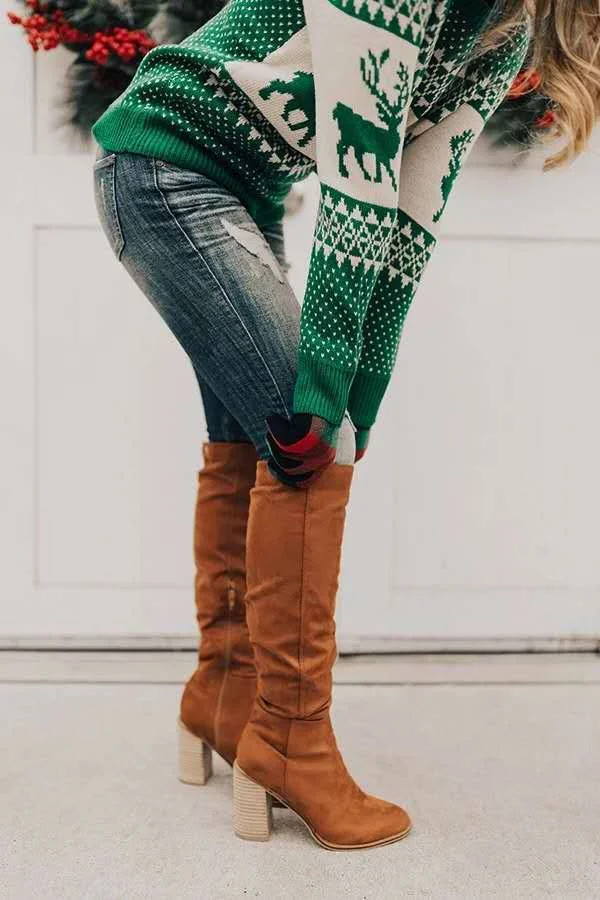 Women's Boots Autumn Long Tube Over The Knee Boots