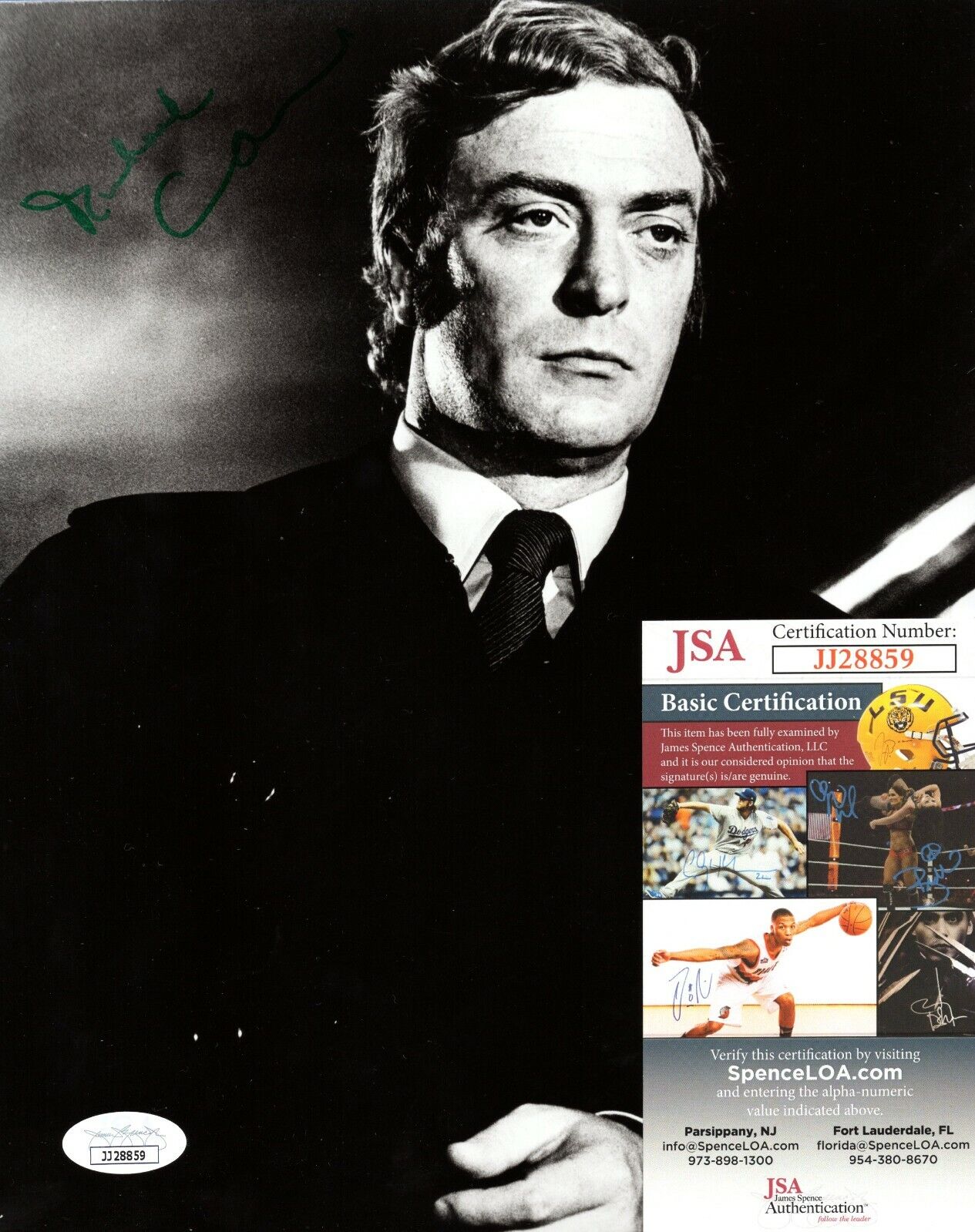 Michael Caine Actor Hand Signed Autograph 8x10 Photo Poster painting with JSA COA