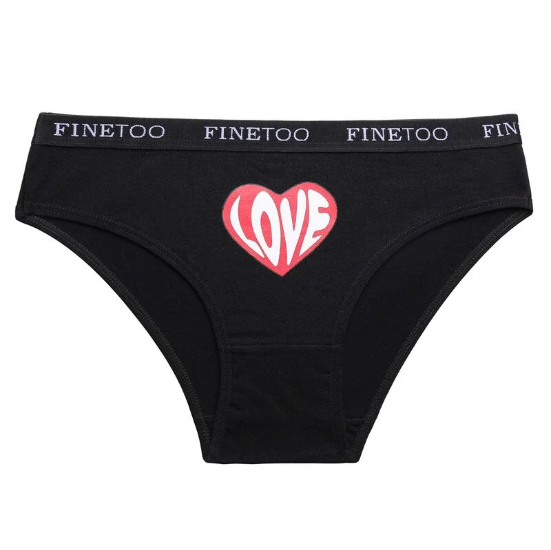 Front Heart Pattern Panties Women Cotton Underwear Sexy Briefs Panties Female Underpants Intimates Lingerie Ladies Cotton Pantys