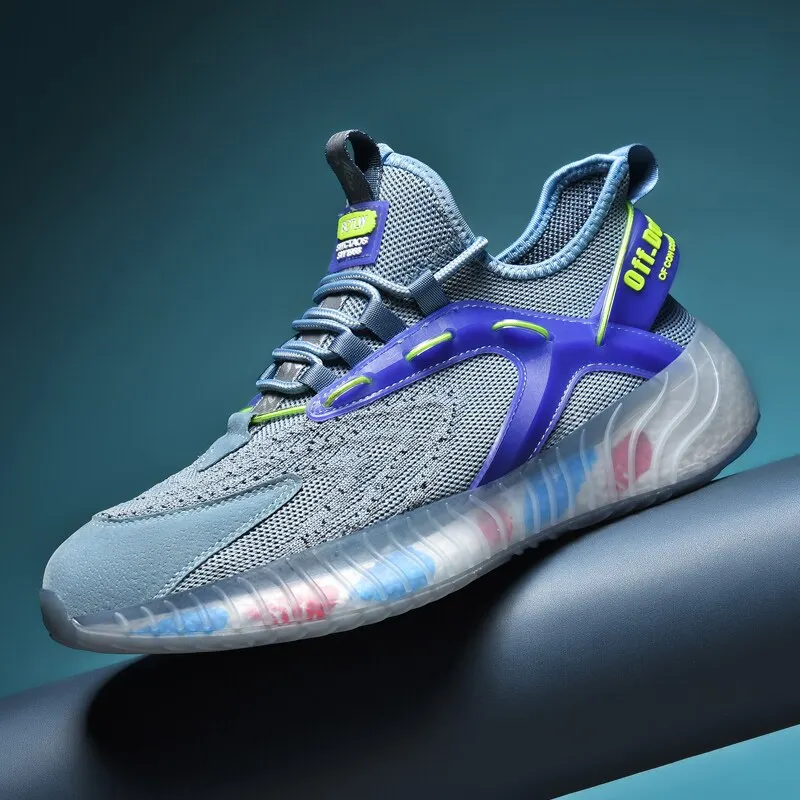 2021 Summer Low Top Men's Sneaker Outdoor Mesh Light Running Shoes for Men Fashion Casual Breathable Men Walking Shoes