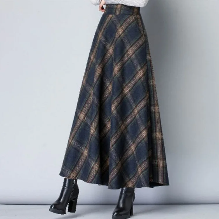 Casual Checkered/plaid Skirts QueenFunky