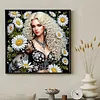Special Shape Rhinestone Diamond Painting Kit Partial Drill(Daisy Beauty)