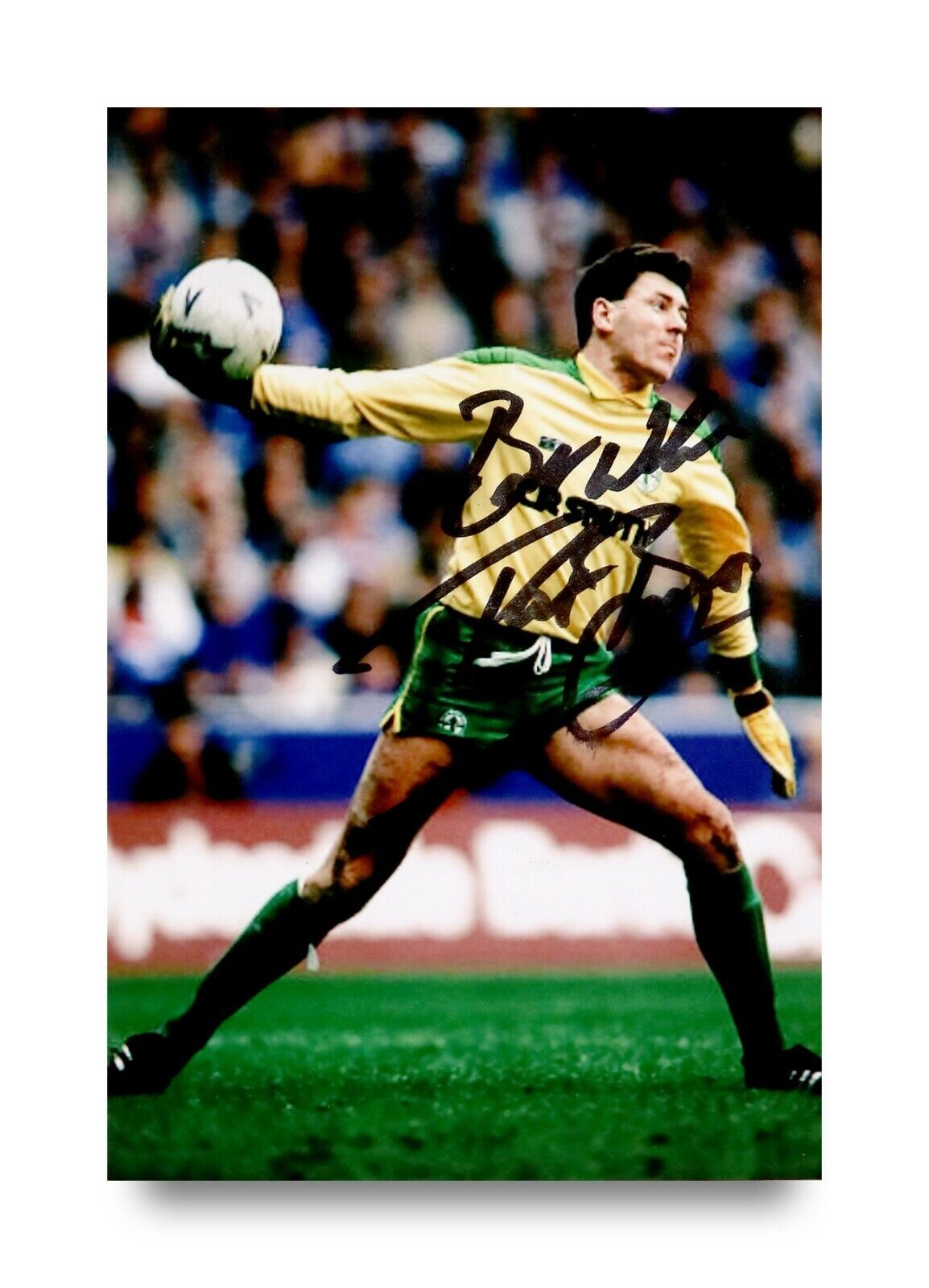 Pat Bonner Signed 6x4 Photo Poster painting Celtic Republic of Ireland Goalkeeper Autograph +COA