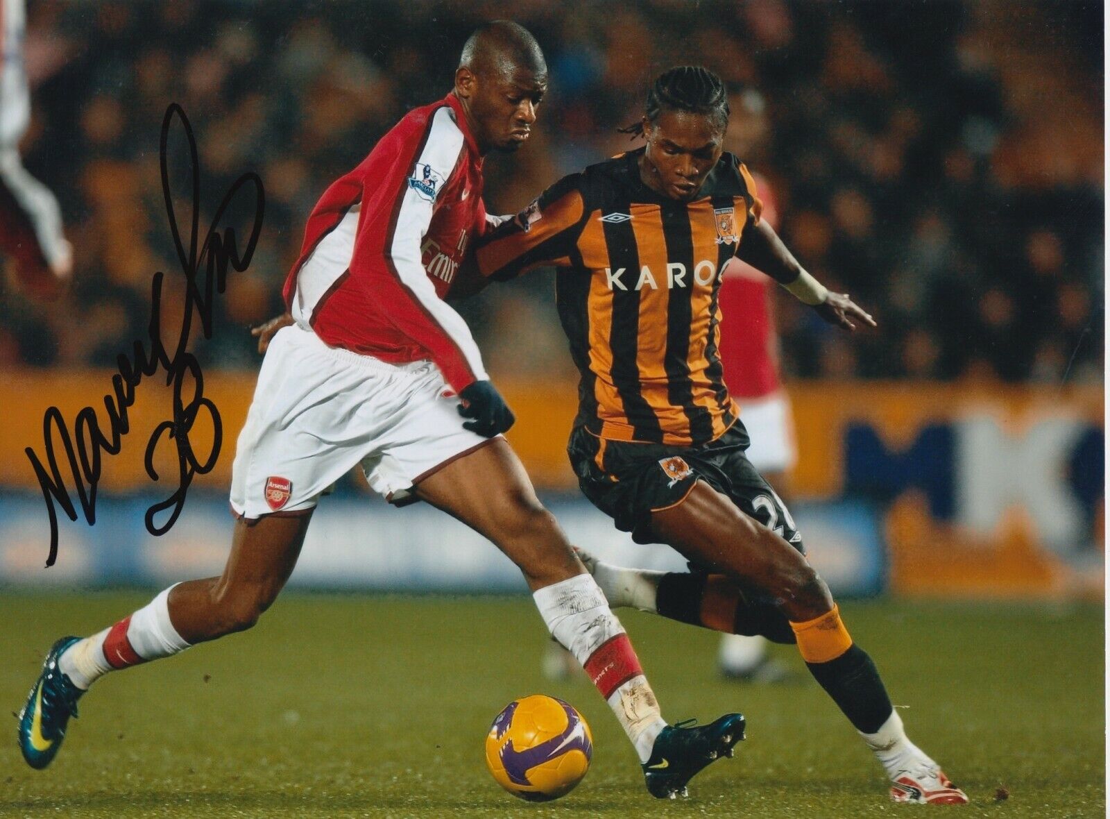 Manucho Hand Signed 10x8 Photo Poster painting - Hull City - Football Autograph.