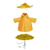 Goose Clothing with Umbrella Funny Raincoat and Hat Costume for Patio Yard Decor