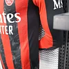 2025/2026 Long Sleeve Player Version AC Milan Home Football Shirt 1:1 Thai Quality