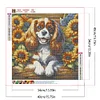 King charles spaniel-per&ccedil;age rond peinture diamant-40*40cm