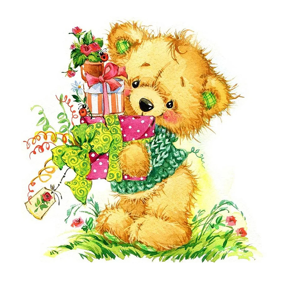 

Cute Animal - 11CT Stamped Cross Stitch - 48*48CM, 501 Original