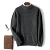Thickened half turtleneck pullover casual sweater