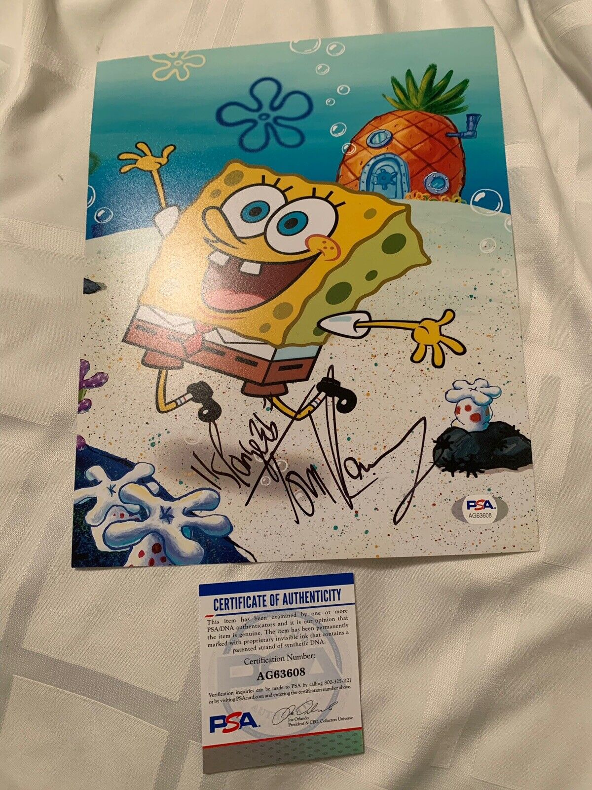 tom kenny signed 8x10 Photo Poster painting Pic Sponge Bob Square Pants Psa/dna Coa