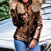 Women's Parka windbreaker hooded jacket casual street wear