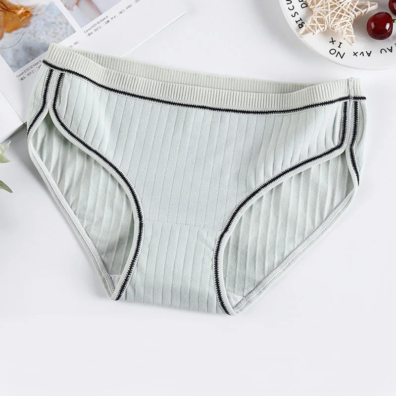FallSweet Sexy  Cotton  Panties Women Briefs  Plus Size Lingerie M to 4XL Underwear Female Mid Waist