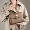 Stylish Dual Colors Leather Women's Shoulder Bag