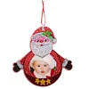 >SALE<Christmas Photo Frame 4PCS Photo Frame Hanging Diamond Painting Xmas Photo Frame