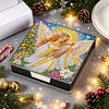 Christmas Angel DIY PU Diamond Painting Note Box with 160 Papers Memo Box
