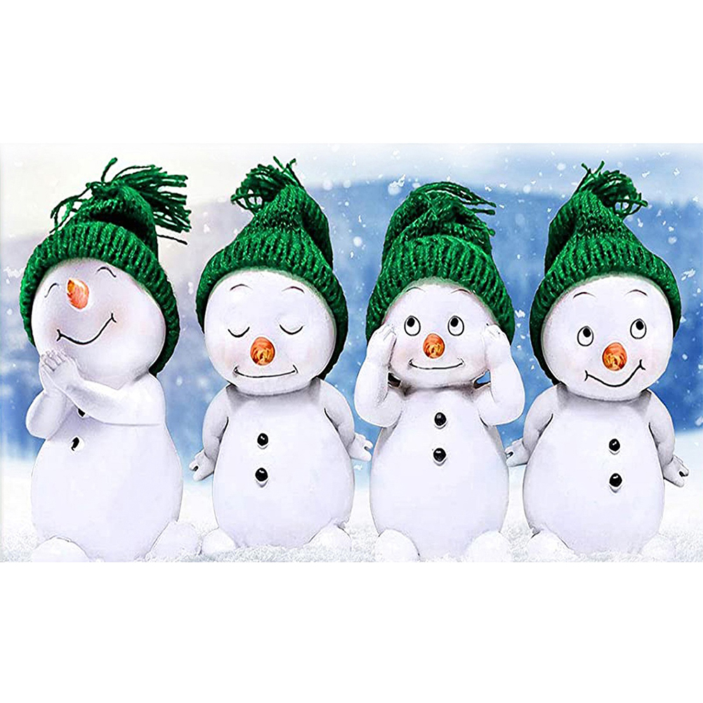 

Snowman - Square Drill Diamond Painting - 50*30CM, 501 Original