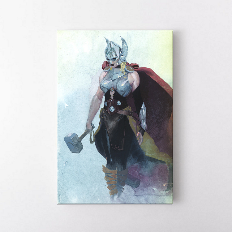 Thor Jane Foster Ink Painting Style Canvas Wall Art MusicWallArt