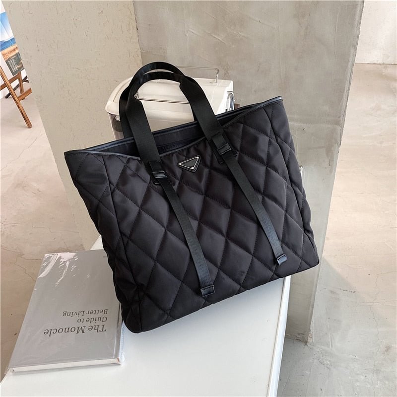էѧӧܧ Winter Large Shoulder Bags for Women 2021 Women's Bag on offer Branded Trend big Black tote Handbags shopper Purses