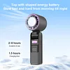 Foldable Handheld Cooling Fan 100 Wind Speeds Handheld Portable Turbo Fan 4000mAh Battery W/ Digital Display for Beach Vacation Cooking Office Travel Camping