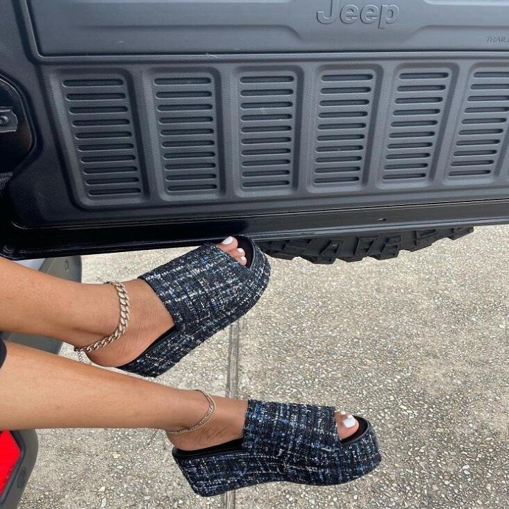 Women Sandals Female Large Size Women's Shoes Banquet Slippers 2022 New Beach Fish Mouth Open Toe Platform Sandals/slippers