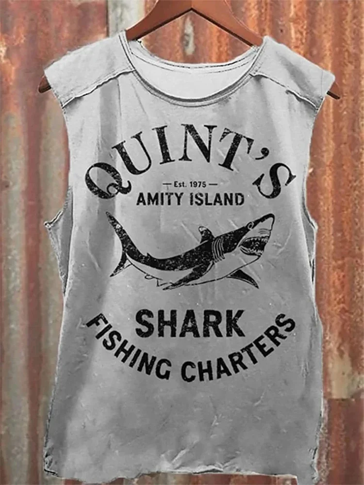 Quint's Shark Fishing Amity Island Unisex Classic Tank Top