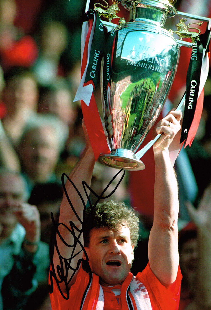 Mark Hughes IN PERSON SIGNED Autograph Manchester United FC 12x8 Photo Poster painting AFTAL COA