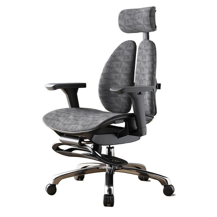 C-W08 Twin Back Ergonomic Chair Pedal-equipped 