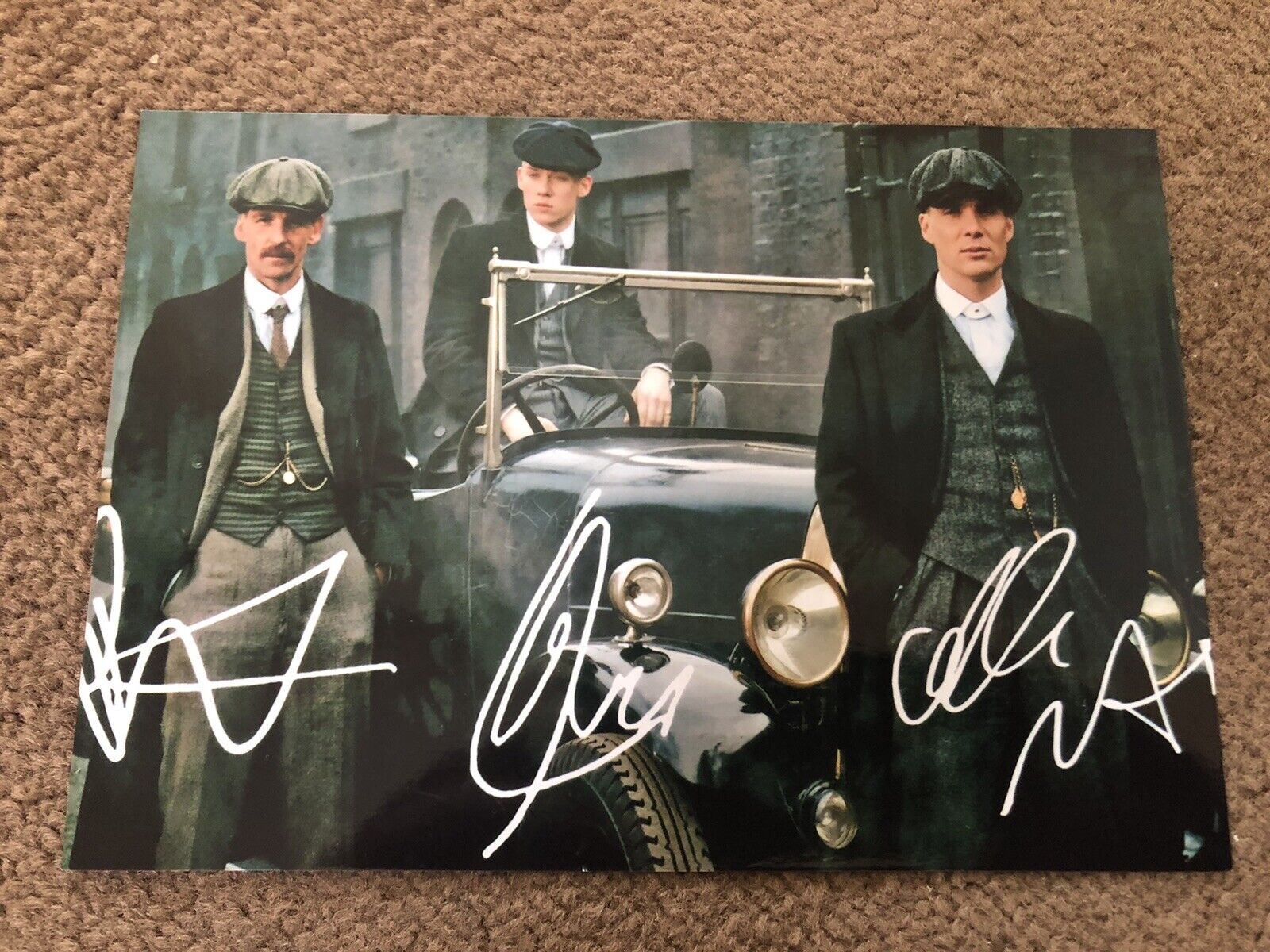 PEAKY BLINDERS- PRESIGNED Photo Poster painting- 7x5”