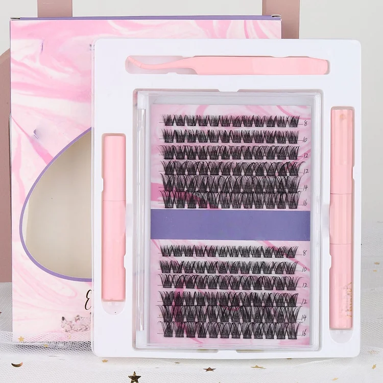 Segmented DIY Lash Extension &ndash; 12 Rows Korean PBT Silk Lashes