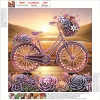 Diamond Painting-DIY Crystal Rhinestone Flower Bike