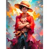 Pirate King Luffy-11CT Stamped Cross Stitch 30*40cm/11.81*15.75in